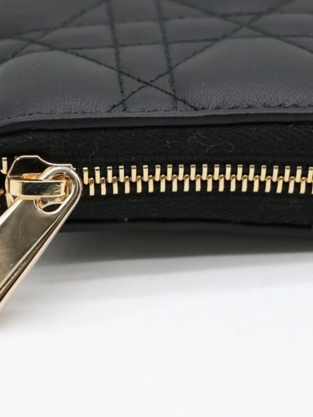 Christian Dior Lady Dior Voyageur Wallet Black Cannage Lambskin